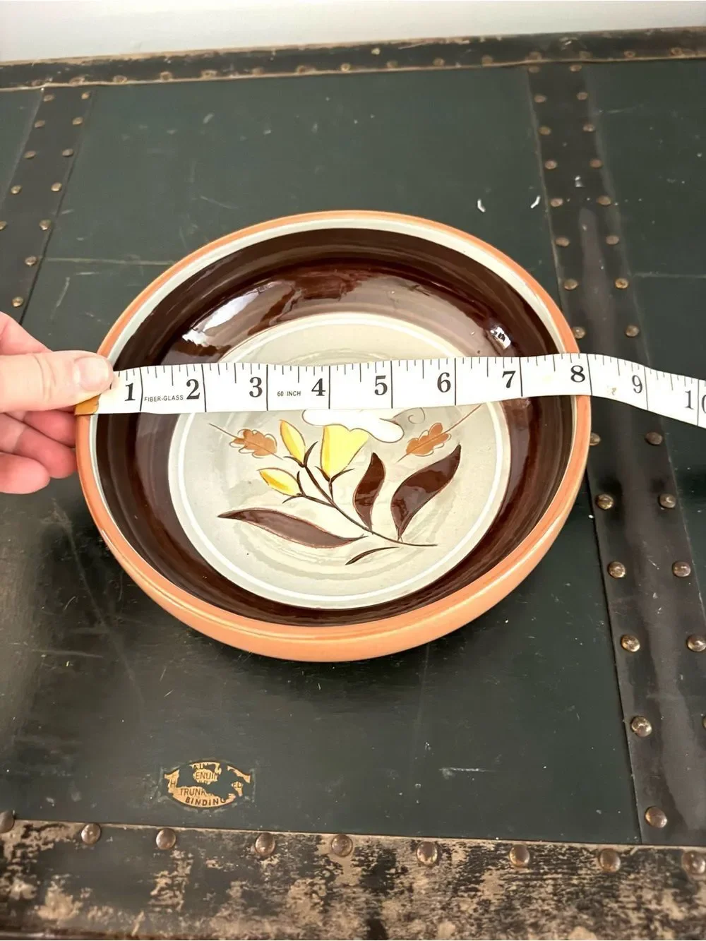 Vintage Stangl Pottery Jonquil Golden Harvest Multi Colored 8 Inch Serving Bowl